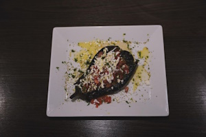 Aubergine gegrillt